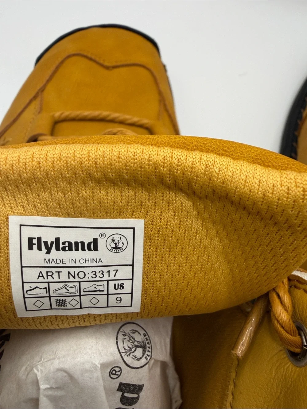 Flyland Men's Mustard Yellow High-Top Boots
